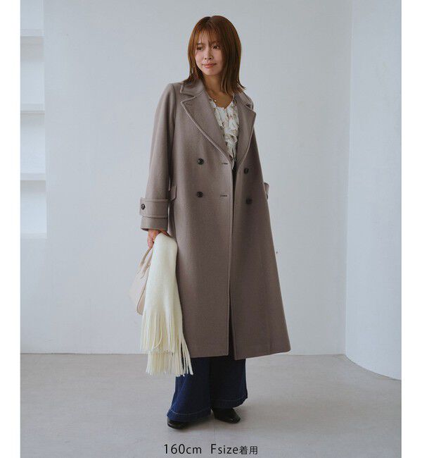 【made in japan】【Mサイズ】ダブルコート ROPE' PICNIC コート チェスターコート JAPAN FABRIC ダブルチェスター