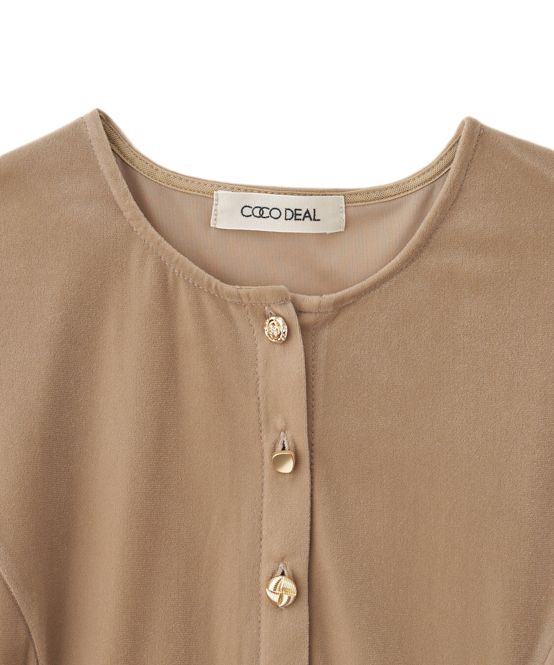 ショート丈ベロアカーディガン（COCO DEAL）｜ルミネのファッション