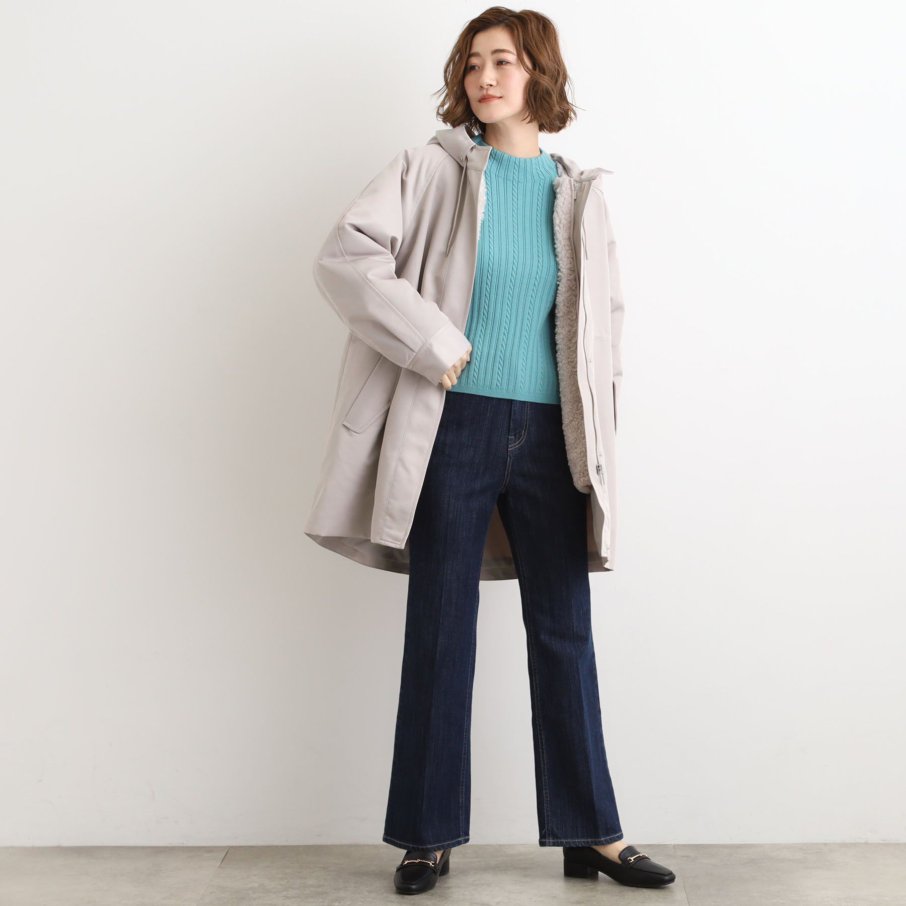 名品アウター/3WAY・はっ水】ボアライナー付きモッズコート（grove