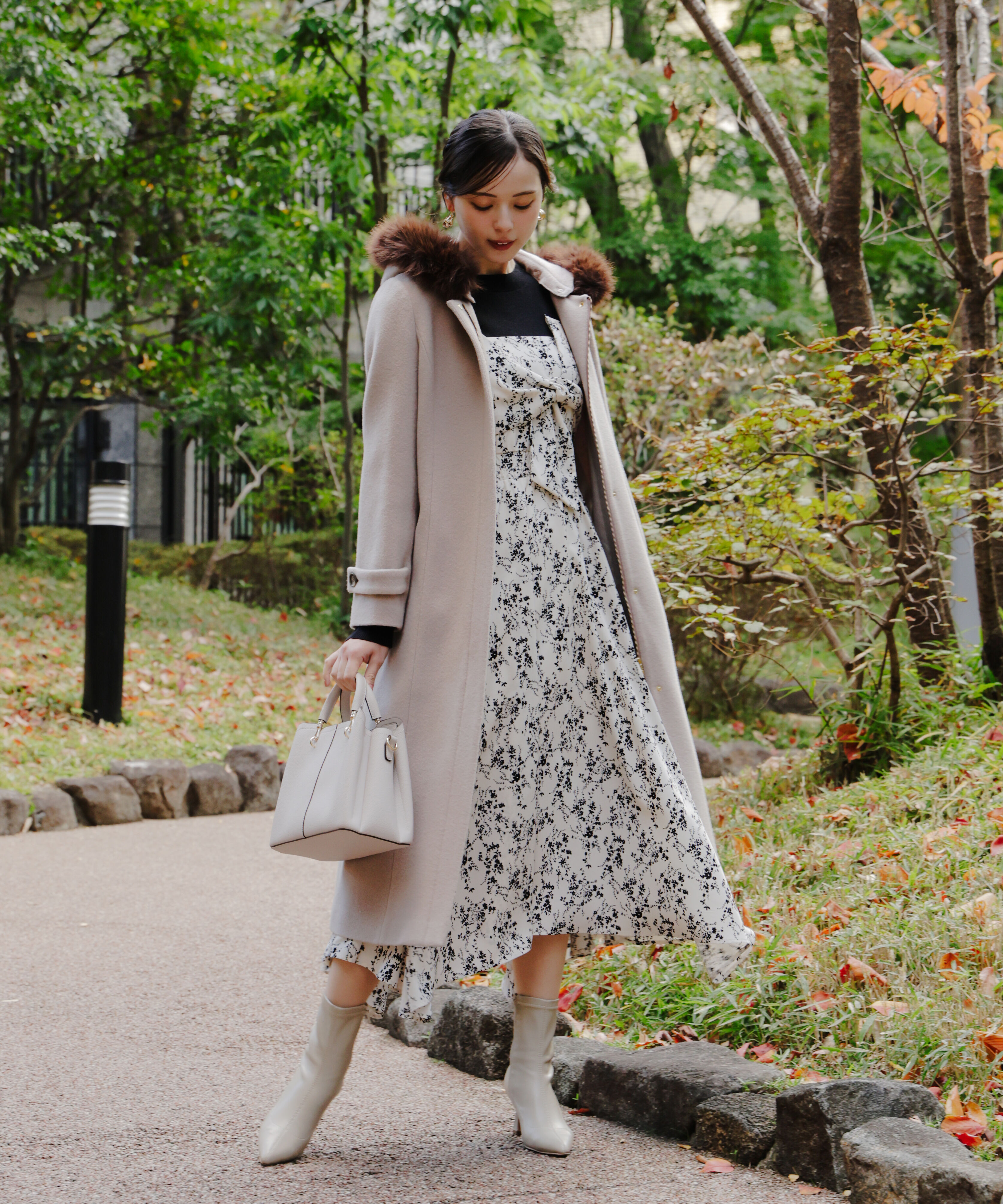 フードフェイクファーコート 24AW（PROPORTION BODY DRESSING