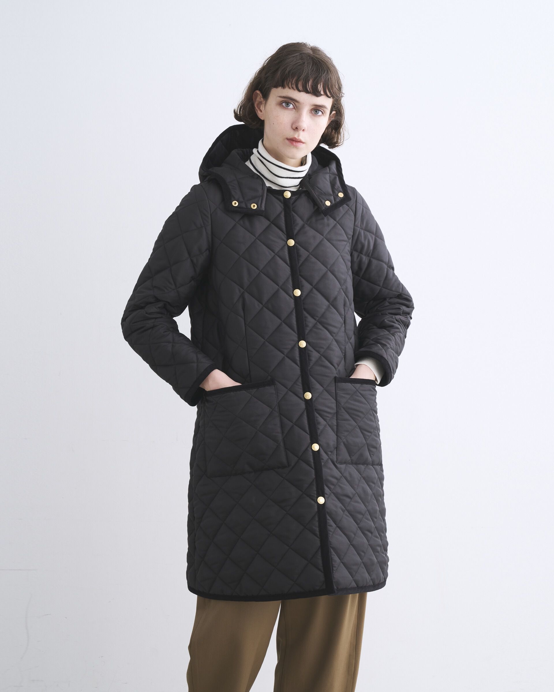 ARKLEY LONG traditional weatherwear38黒 ARKLEY LONG traditional weatherwear38黒 ARKLEY MIDDLE A-LINE