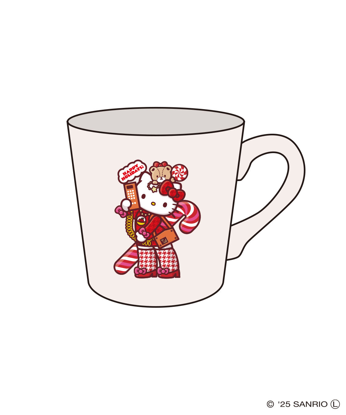 マグカップ（LUMINE CHRISTMAS×HELLO KITTY