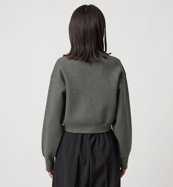 EMMEL REFINES ビジュー ミニ カーディガン　ネイビー EMMEL REFINES＞EM HW ビジュー ミニ カーディガン（カーディガン