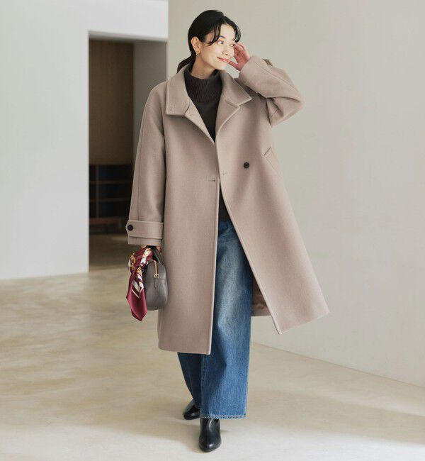 size SHORT/TALLあり］SENTDALE WOOL スタンドカラー ロング コート