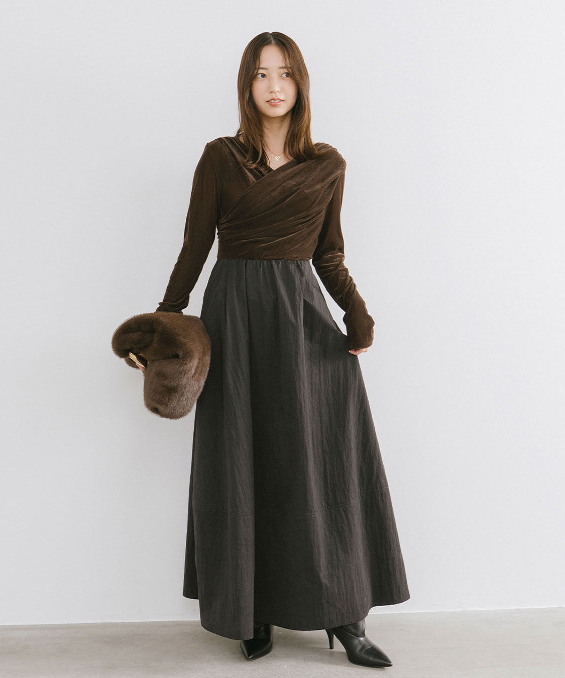 ベロアドッキングワンピース（COCO DEAL）｜ルミネのファッション通販