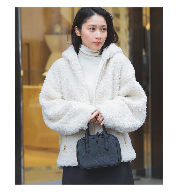 アリエル★TATRAS ＩＰＡＭＡフードボアジャケット size1 WEB限定】TATRAS / IPAMA ボア フードジャケット（Demi-Luxe BEAMS