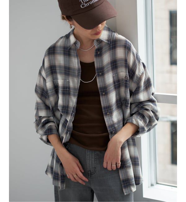 追加》ビエラチェックルーズシャツ（SLOBE IENA）｜ルミネの