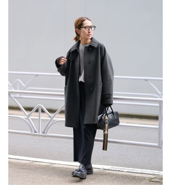 ≪WEB先行 / 追加≫ラムウールMIXシャルムバルカラーコート（FRAMeWORK
