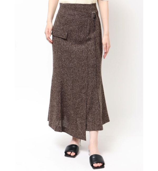 ツイードウエストアシメナローフレアスカート（LAGUNAMOON）｜ルミネの