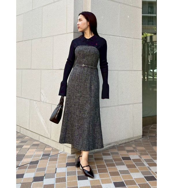 POLO BCSコラボ】カラーネックニットドッキングワンピース（LAGUNAMOON