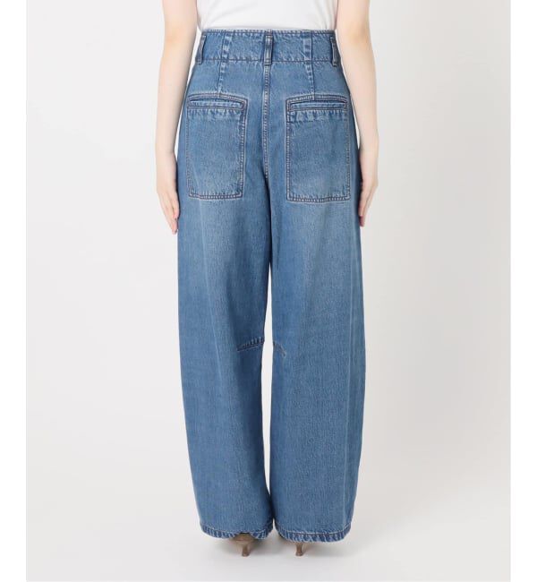 26SS先行予約・追加》スージングデニムフォルムタックパンツ（NOBLE