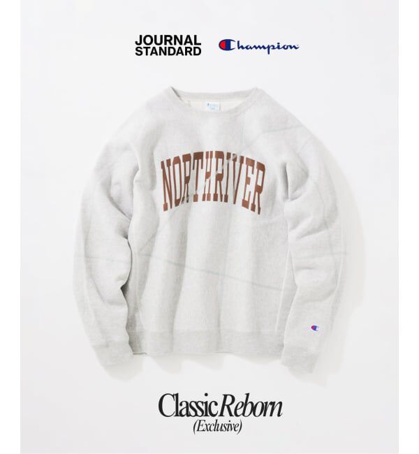 予約》CHAMPION / チャンピオン for JS ステッチ プリント スウェット