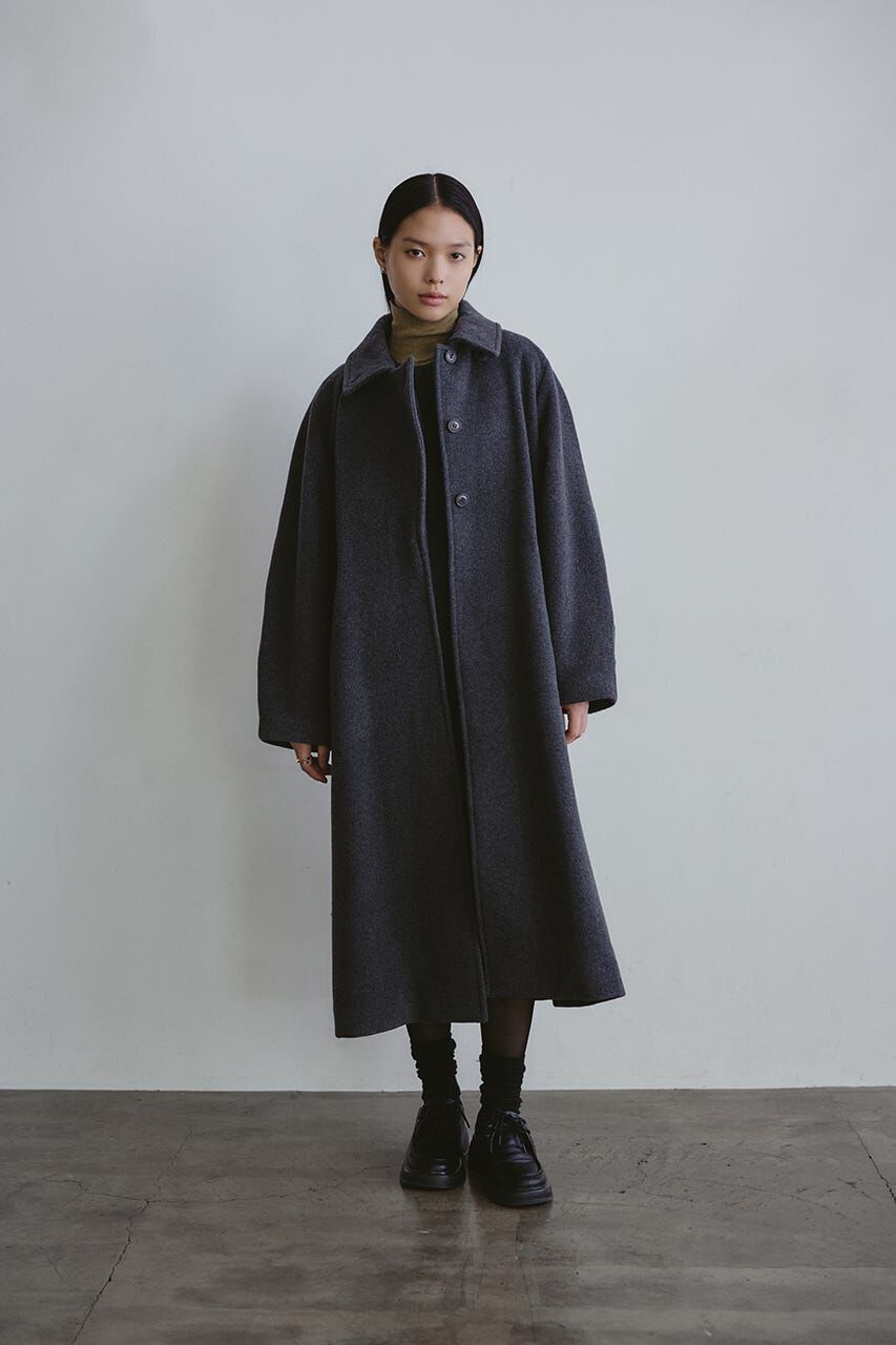STYLEMIYER ダブルウールロングコート STYLEMIXER（スタイルミキサー） ステンカラーコート ダブルウール