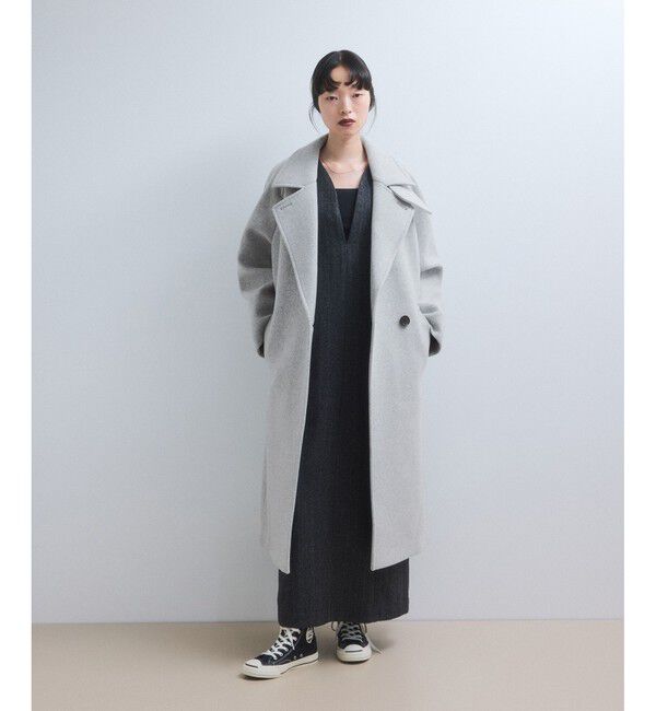 ウールボンディングミドルコート（ステンカラーコート）｜ADAM ET ROPE