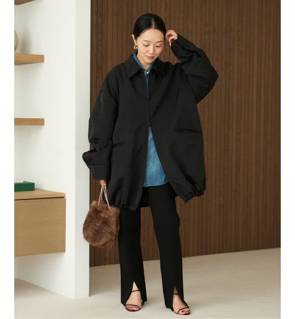 Plage テントブルゾン 38 黒 Plage テントブルゾン 38 黒 追加》テントブルゾン 2（Plage）｜ルミネ