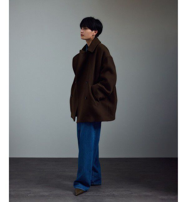 今季 SALON adam et rope' MANTECOウールPコート 追加＞【WEB限定】MANTECOウールPコート（ピーコート）｜SALON adam et