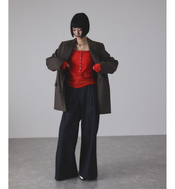 ツイストシームワイドデニム（ADAM ET ROPE'）｜ルミネのファッション