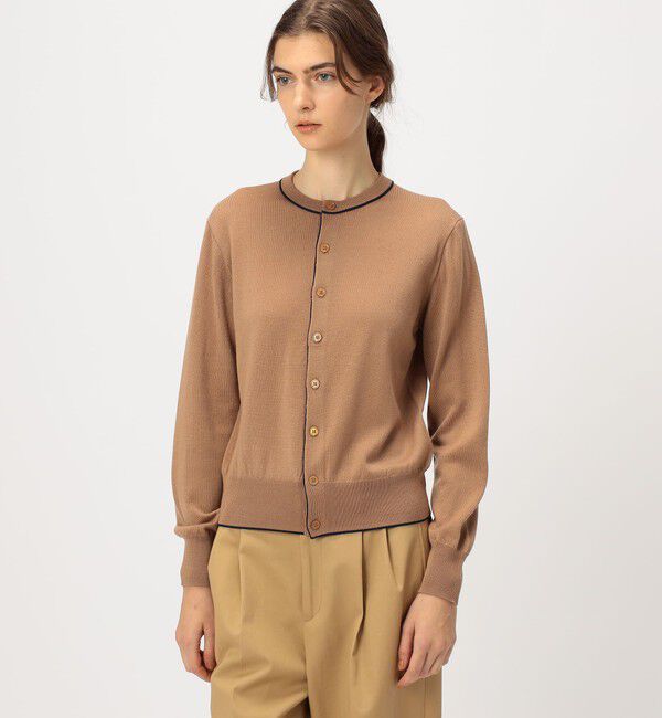 プレーンウール クルーネックカーディガン（MACPHEE）｜ルミネの