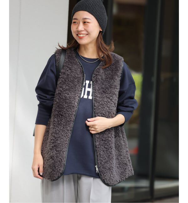 JOURNAL STANDARD relumeシープフェイクファージップベスト WEB限定追加》シープフェイクファージップベスト（JOURNAL STANDARD