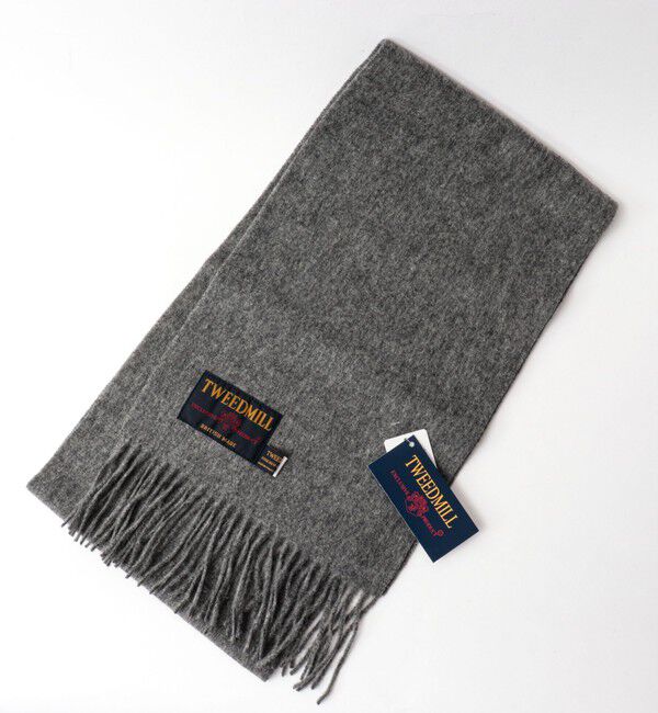 TWEEDMILL/ツイードミル】Lambswool Muffler Solid 25（NOLLEY'S