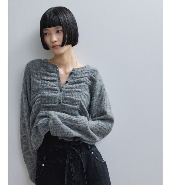 WEB限定】ダブルモヘアシャーリングカーディガン（ADAM ET ROPE