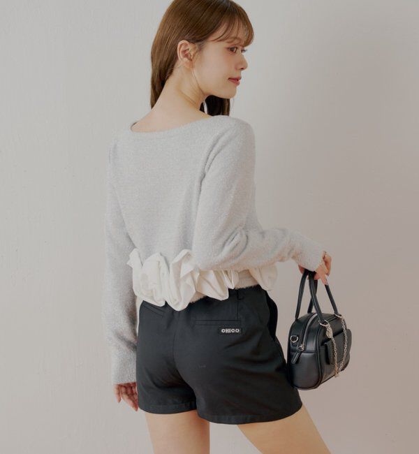 ねじりフリルデザインラメシャギーカーディガン｜ルミネのファッション