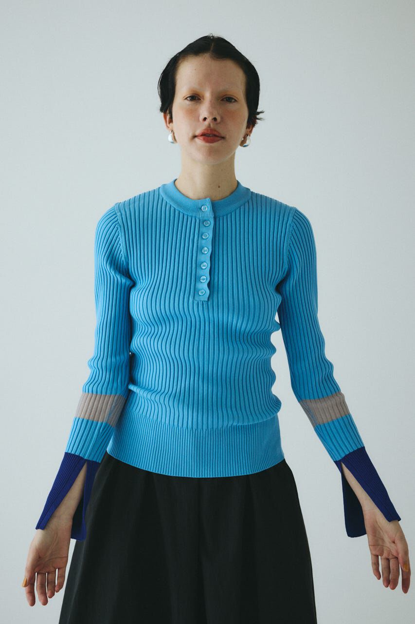 Henley neck knit tops（HeRIN.CYE）｜ルミネのファッション通販