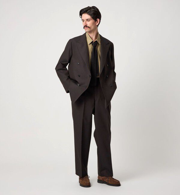 Steven Alan＞ ウール オックスフォード ダブルブレステッド 6B