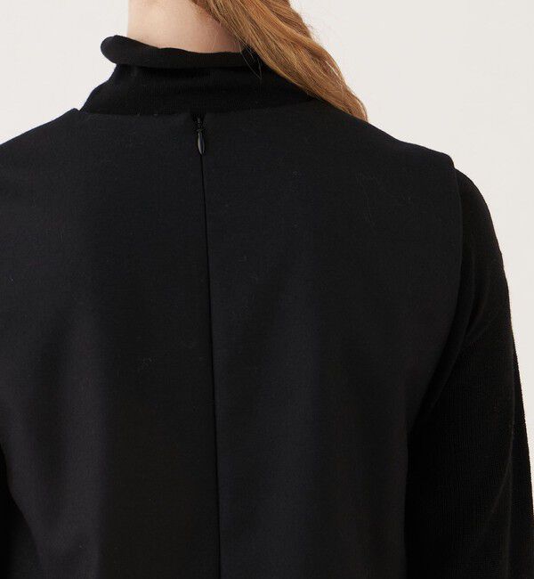 ライトフラノストレッチクルーネックワンピース（GALERIE VIE