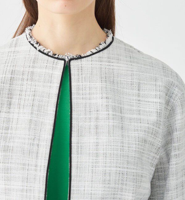 ロングスラブツイード クルーネックジャケット（Ballsey）｜ルミネの