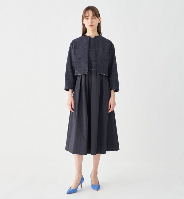 ロングスラブツイード クルーネックジャケット（Ballsey）｜ルミネの