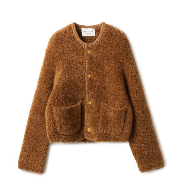 ムートン クルーネックカーディガン（MACPHEE）｜ルミネのファッション