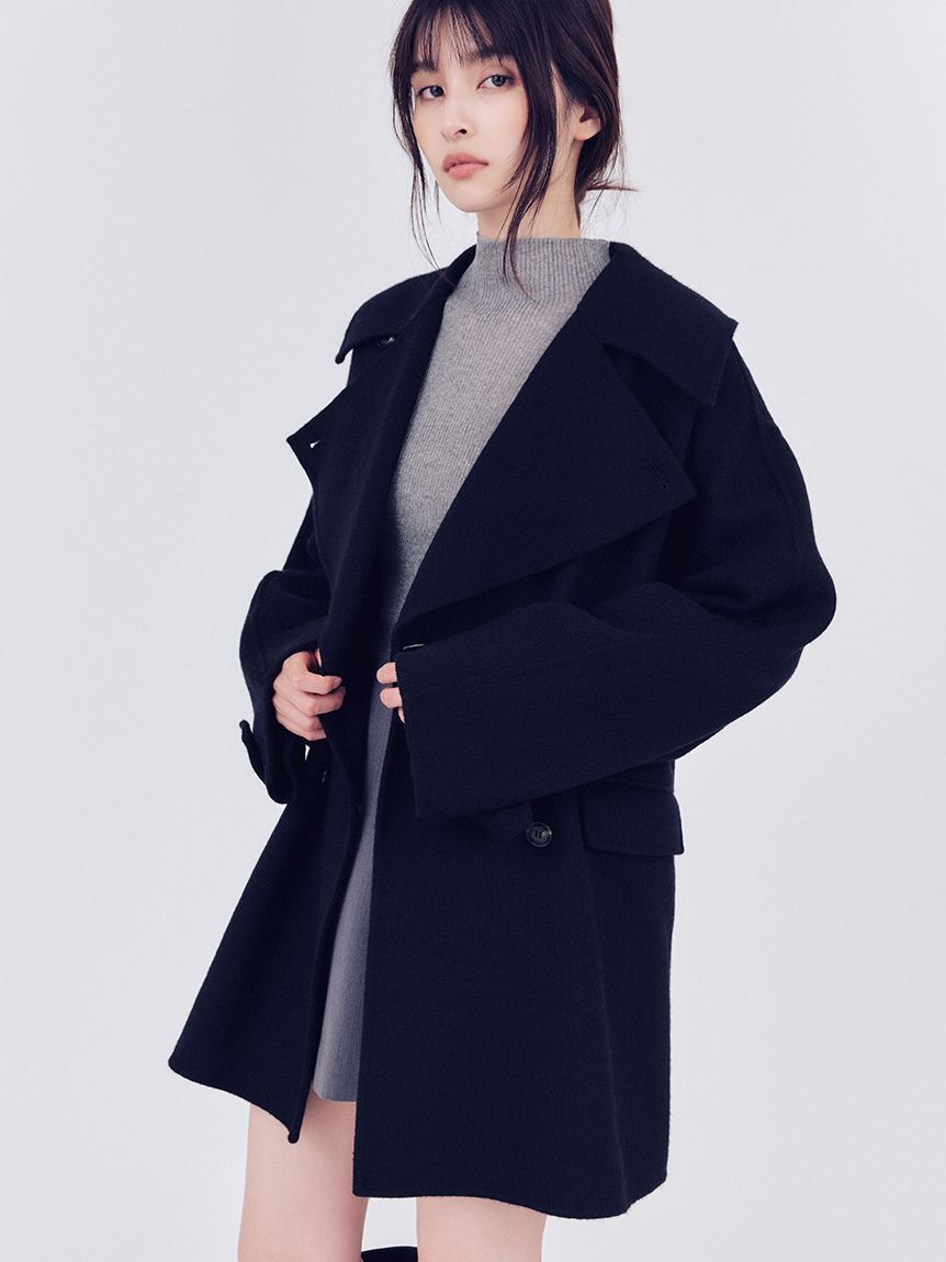 ウールリバーミドルAラインコート（FRAY I.D）｜ルミネのファッション