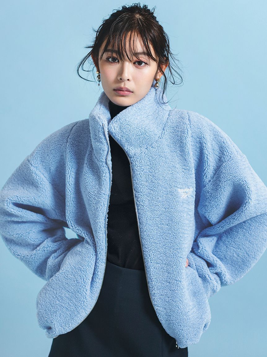 ブルーアポフィライト♡♡No.2394 Reebok× FRAY I.D】ジップアップボアブルゾン（FRAY I.D）｜ルミネの
