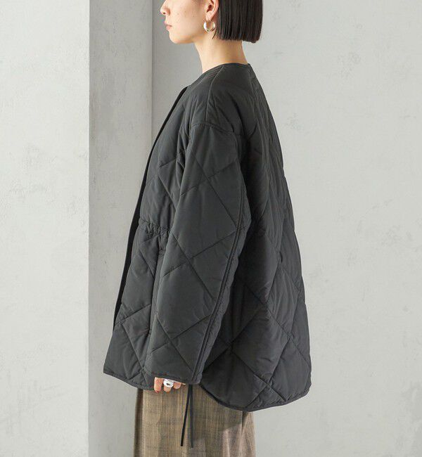 一部予約》〈手洗い可能〉キルティング サイドジップ ブルゾン（SHIPS