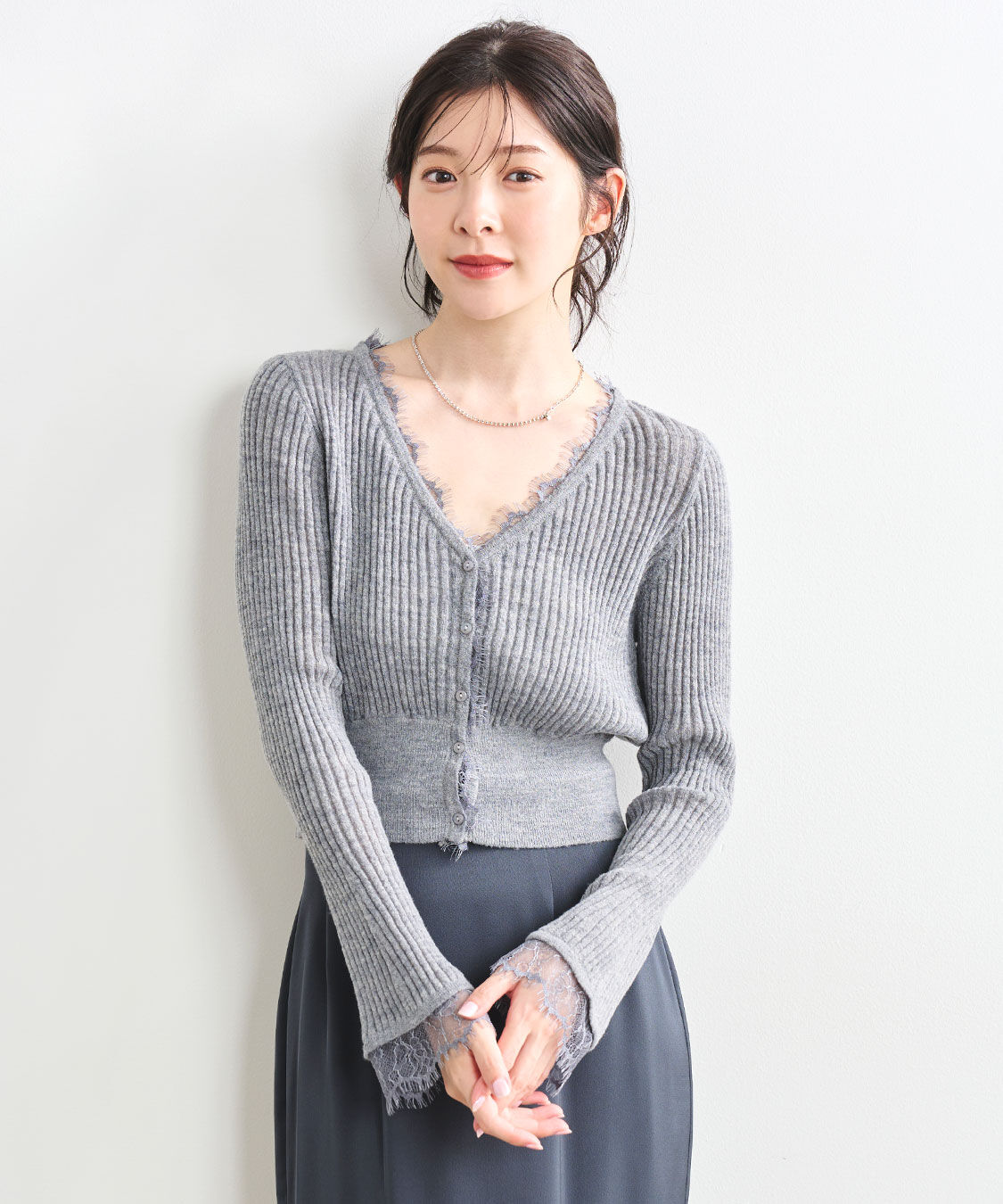 COCO DEAL シアーリブレースカーディガン シアーリブレースカーディガン（COCO DEAL）｜ルミネのファッション