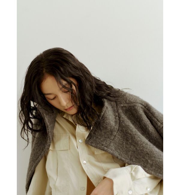 アルパカ混ミドル丈スタンドカラーコート（Ungrid）｜ルミネの