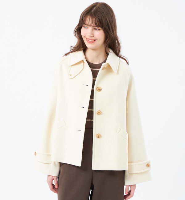 美品✨MACKINTOSH PHILOSOPHY メルトンダブルショートコート WELBURY SHORT（ウェルベリーショート）】ウールメルトン（MACKINTOSH