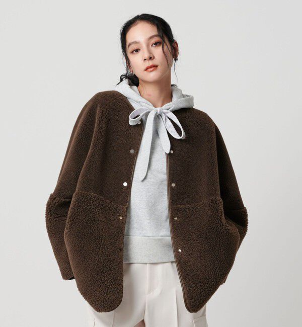 BEAUTY&YOUTH ボア×フェイクムートン リバーシブルジャケット WEB限定】ボア×フェイクムートン リバーシブルジャケット