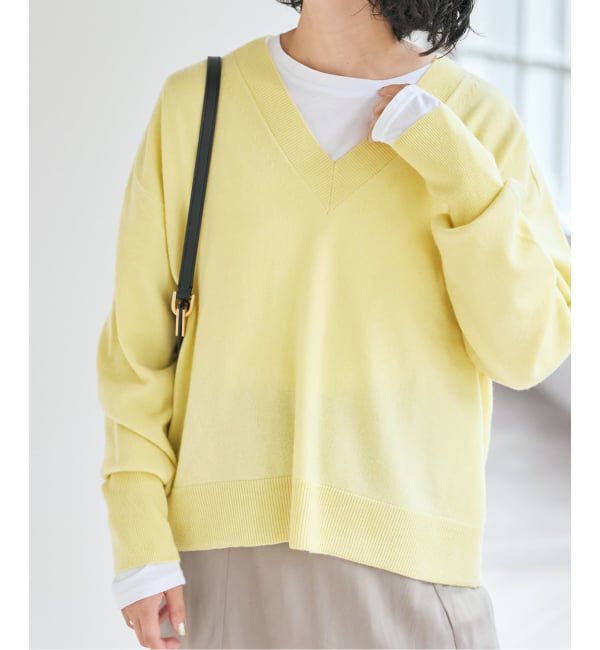 スピックアンドスパン　Vネックプルオーバー　大変、お得です！ カシミヤVネックプルオーバー（Spick and Span）｜ルミネの