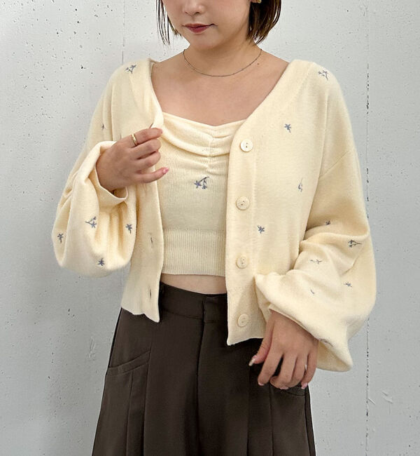 フラワー刺繍ニットCDアンサンブル（archives）｜ルミネの