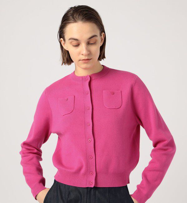 コットンカシミヤ クルーネックカーディガン（CABaN）｜ルミネの