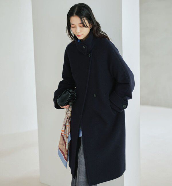 【UNITED ARROWS】新品未使用⭐︎ロングウールコート size SHORT/TALLあり］SENTDALE WOOL スタンドカラー ロング コート