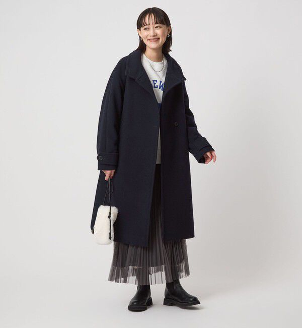 size SHORT/TALLあり］SENTDALE WOOL スタンドカラー ロング コート