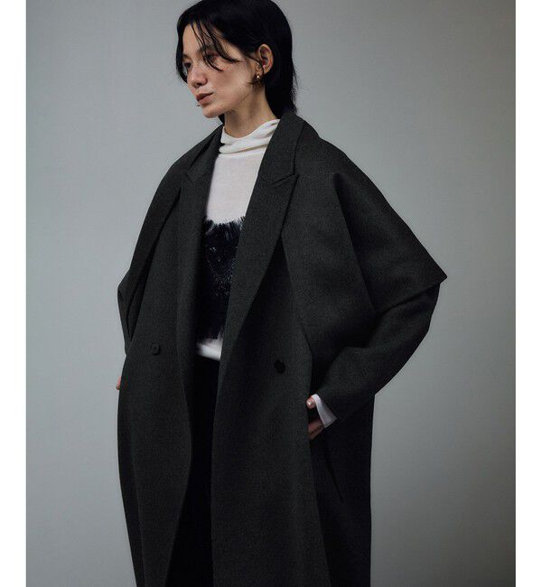 美品ほぼ未使用【salon adam et ropé】リネンライクロングコート シャルムリバーロングコート（SALON adam et rope'）｜ルミネの