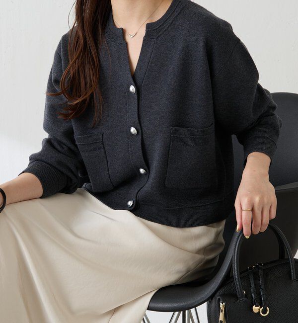 スウェットライクスキッパーカーディガン スキッパースウェットライクカーディガン｜ルミネのファッション通販