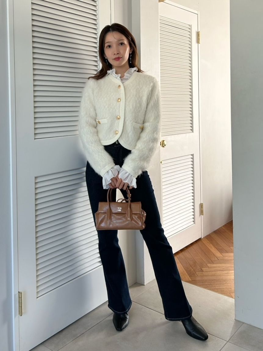 ファーライクフリルニットジャケット（SNIDEL）｜ルミネのファッション