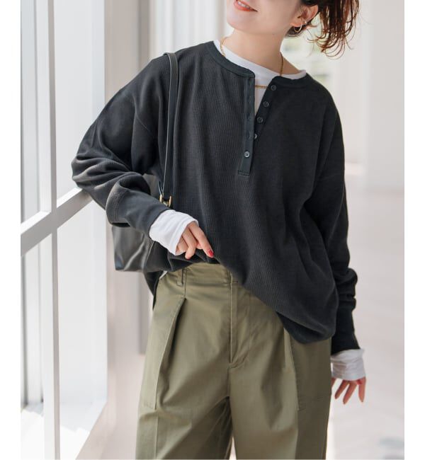 Spick and Span 2枚SETヘンリーネックプルオーバー ブラック WEB限定 / 追加3》2枚SETヘンリーネックプルオーバー（Spick and Span