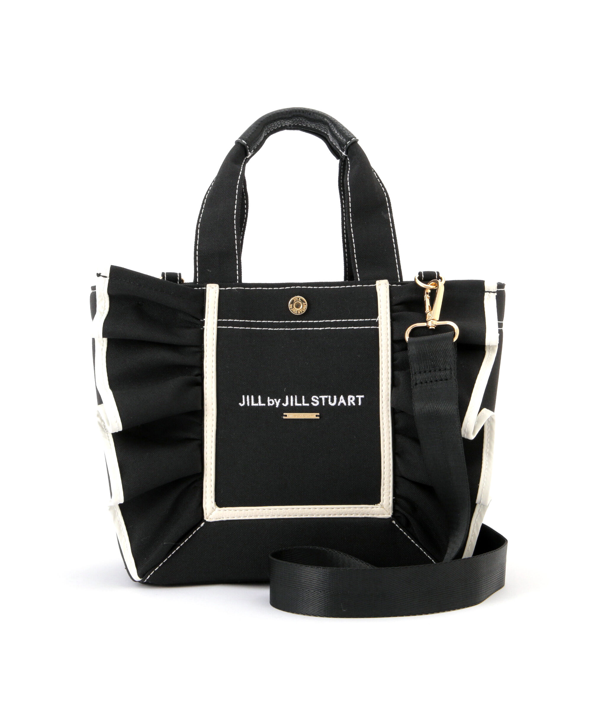 JILL BY JILLSTUART フレームフリルトート小 ブラック ジルバイジルスチュアート JILL by JILLSTUART フレームフリルトート小