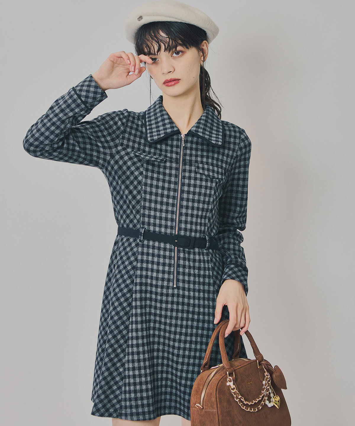 クラシカルチェックZIPミニワンピース（REDYAZEL）｜ルミネの